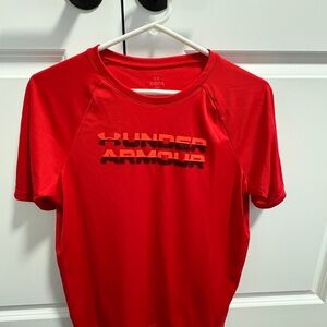 Under Armour Red Boys' Performance Short Sleeve Tee